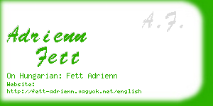 adrienn fett business card
